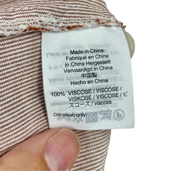 Madewell Striped Button-Back Short Sleeve T with Knot Tie Front Size S - Picture 8 of 8